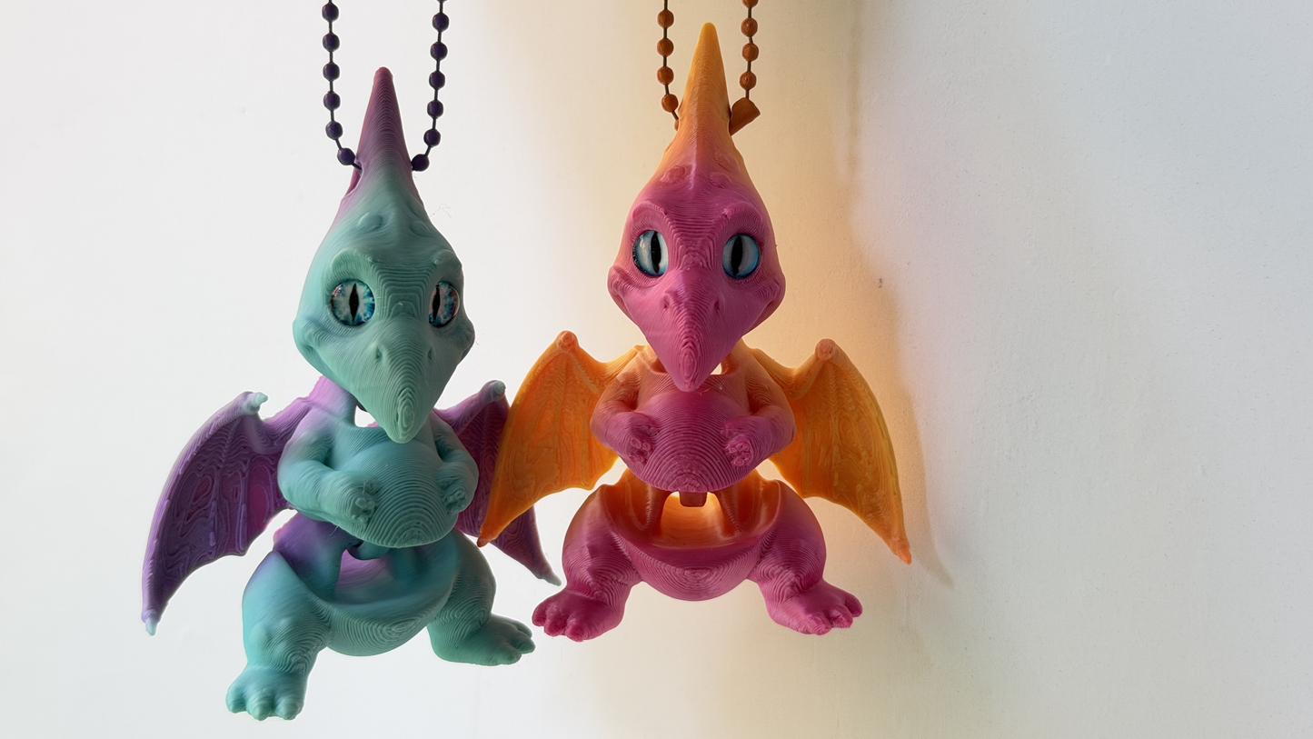 3D Printed Dinosaur Keychain