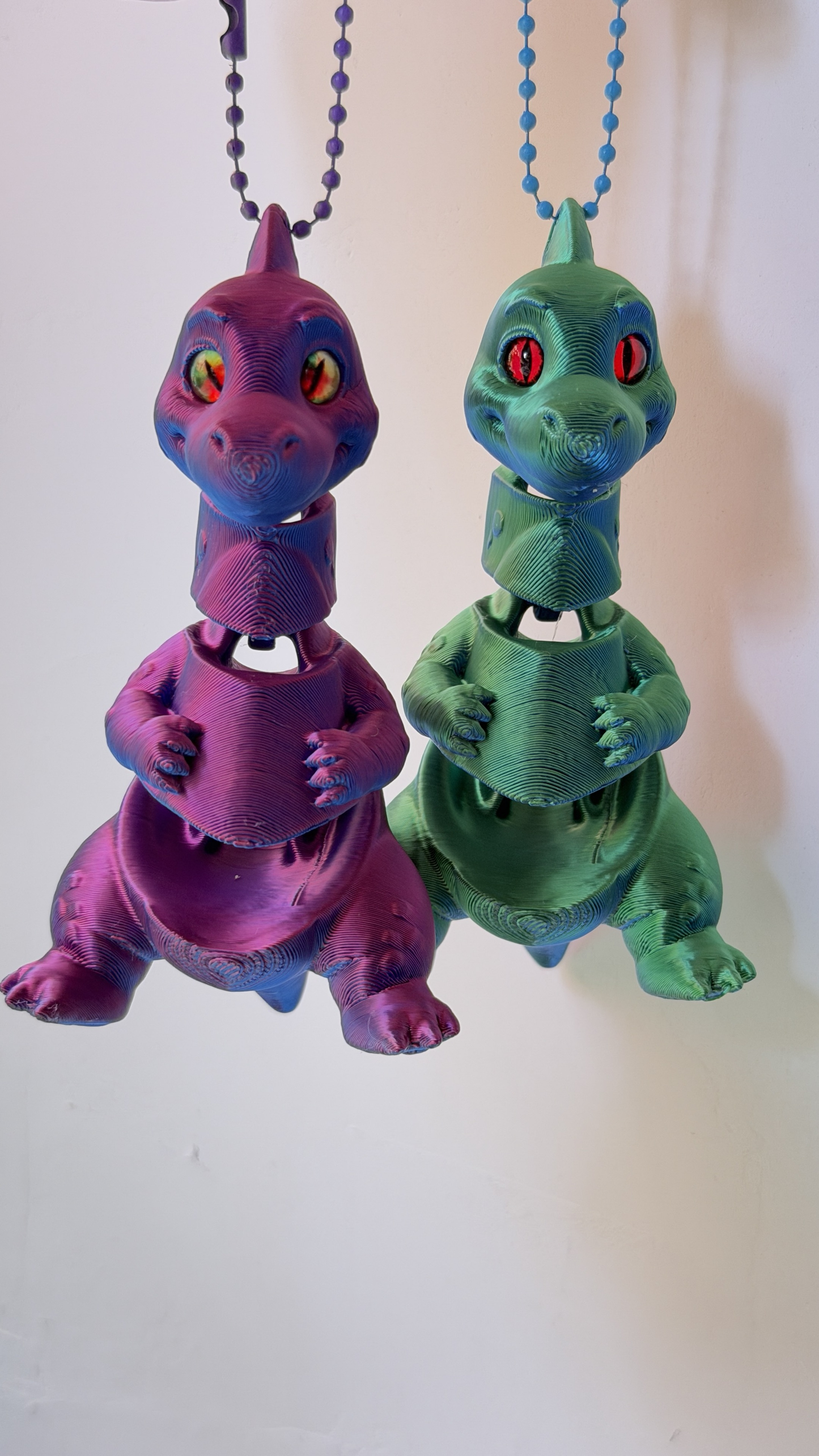 3D Printed Dinosaur Keychain