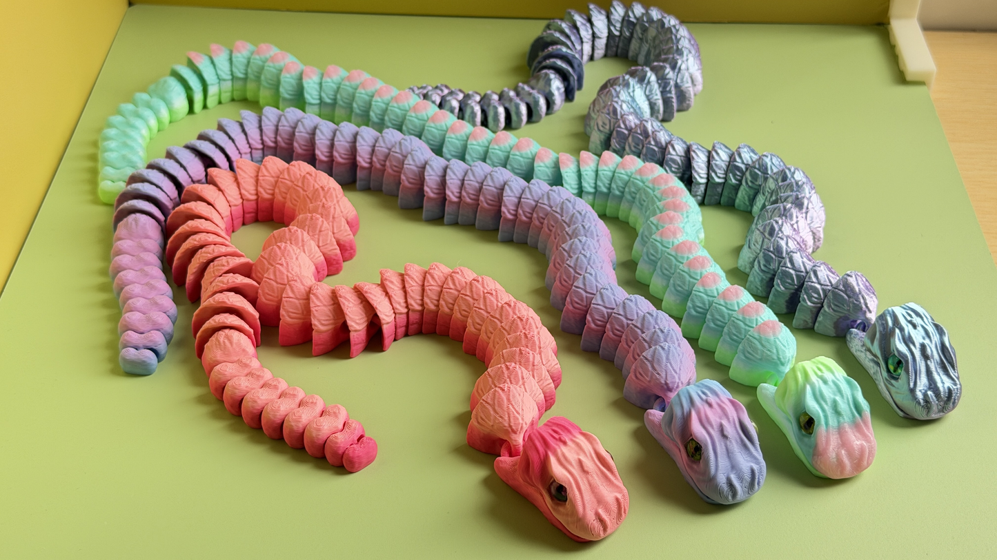 3D Printed "Ugly-Cute" Snake Ornament