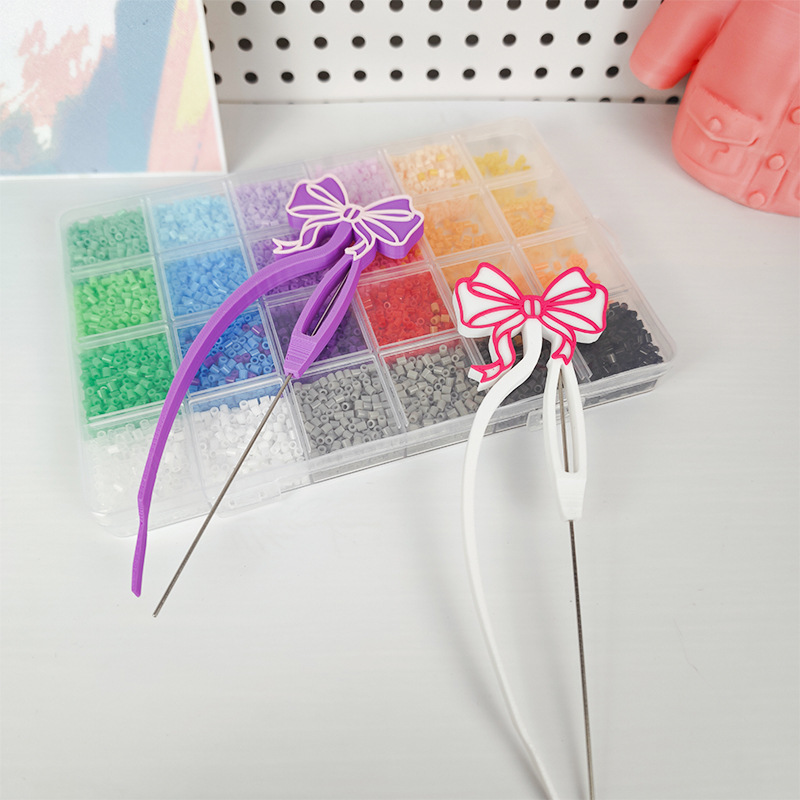 3D-printed bow-shaped Perler bead tool