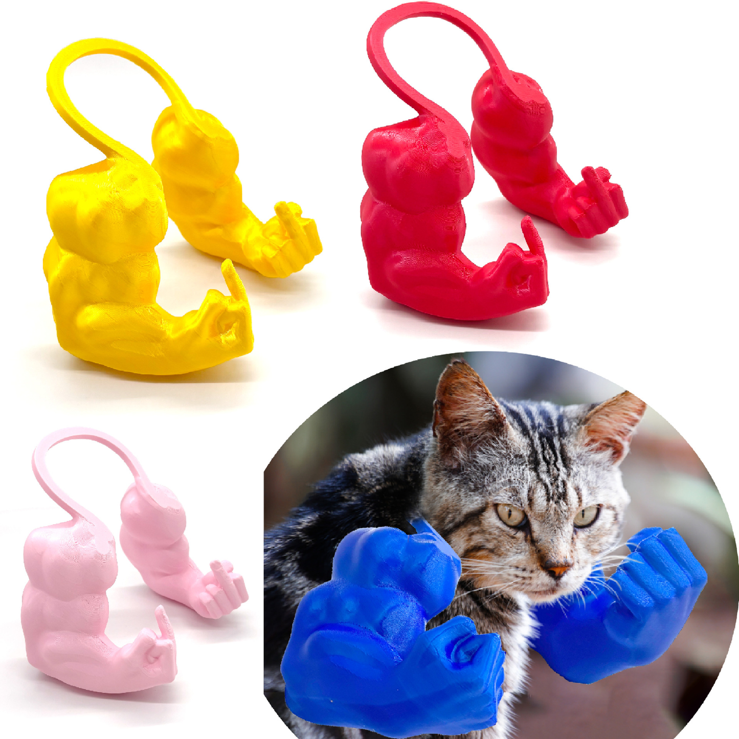 3D-printed muscular arms for pets