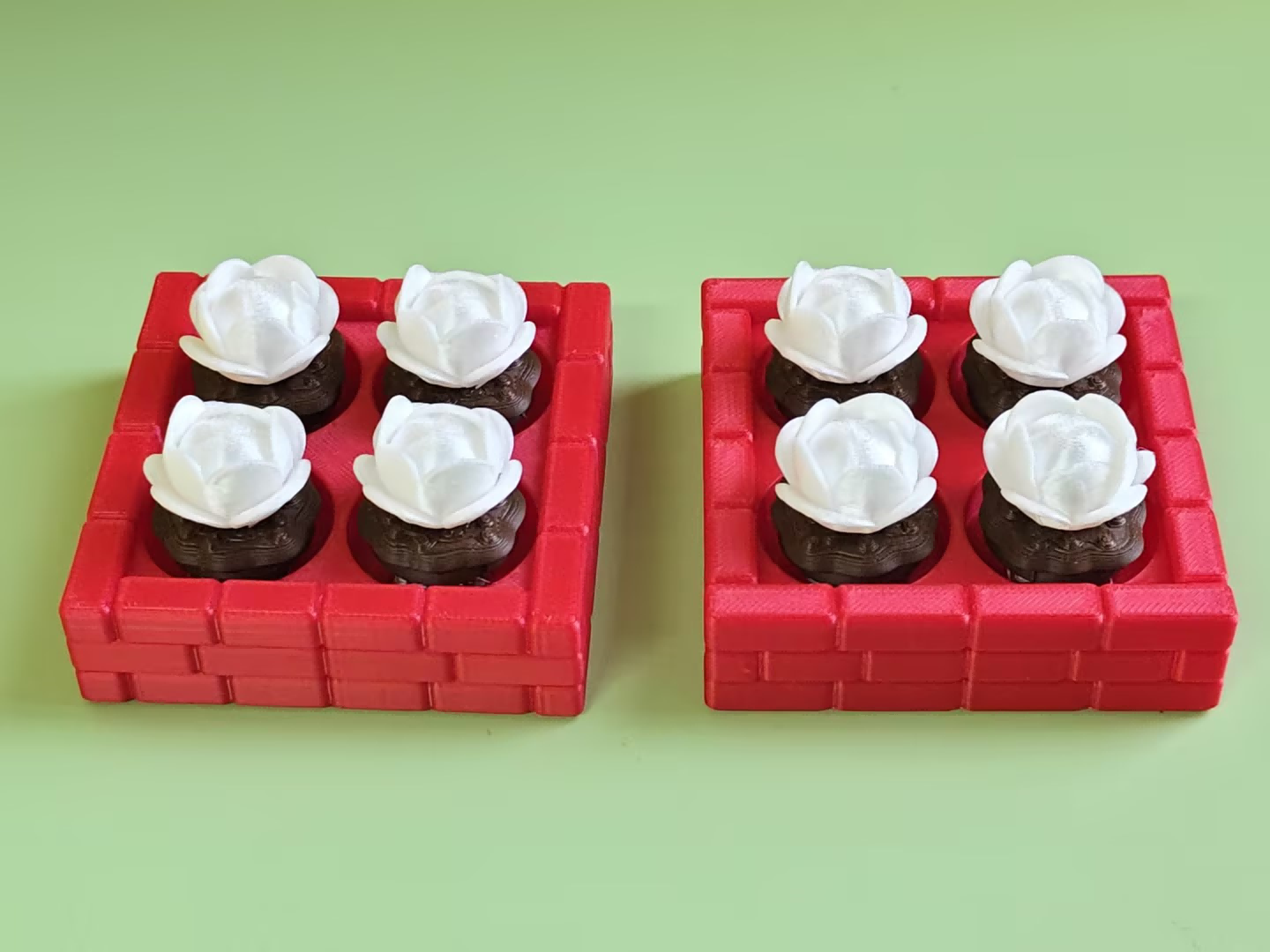 3D printed flower push-toy/ornament