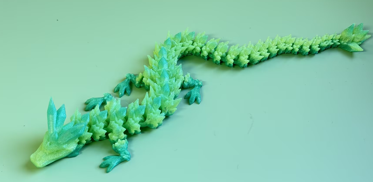 3D Printed dragon figurine