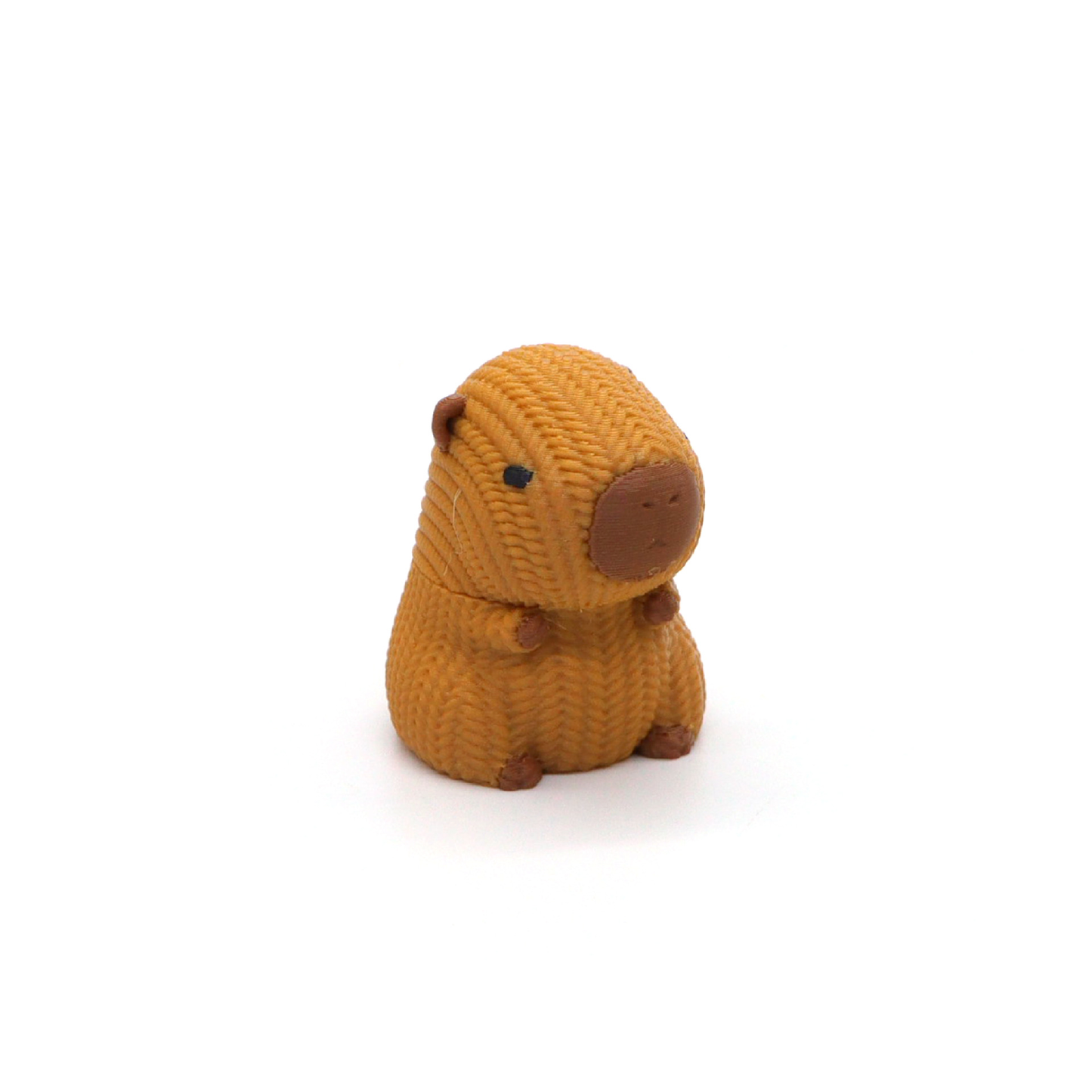 3D-printed rotating Capybara spiral fidget toy