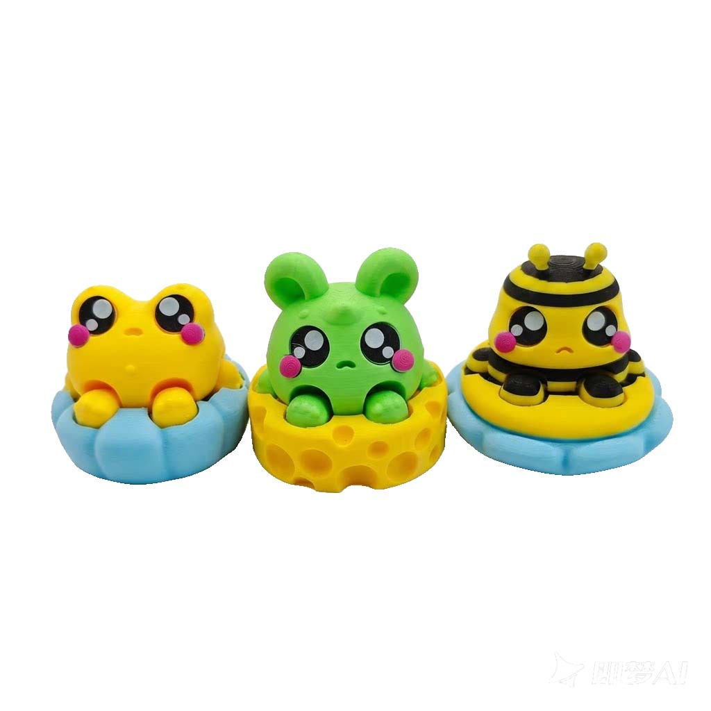 3D-Printed Creative Stress-Relief Clicker Toy