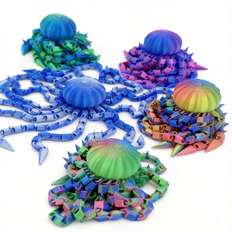 3D-printed realistic jellyfish figure