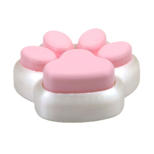 3D-printed cat-paw clicker (stress-relief gadget)