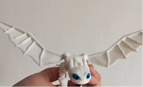 3D-printed fully articulated *How to Train Your Dragon* figure