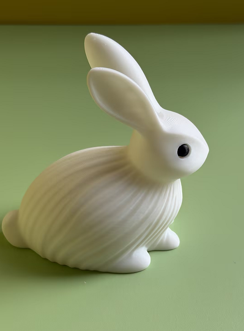 3D Printed rabbit figurine