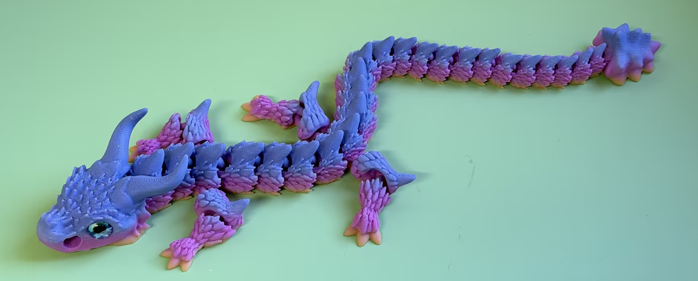 3D Printed dragon figurine