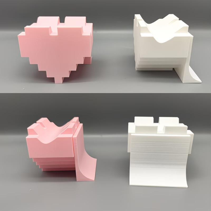 3D-printed heart-shaped gaming controller stand/ornament