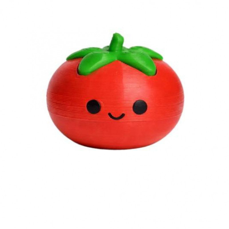3D-printed cute tomato-shaped button pusher