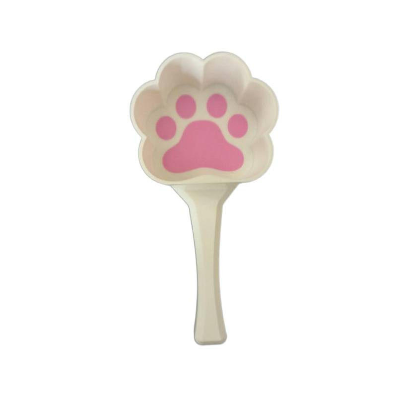 3D-printed cat-paw shaped pet food scoop