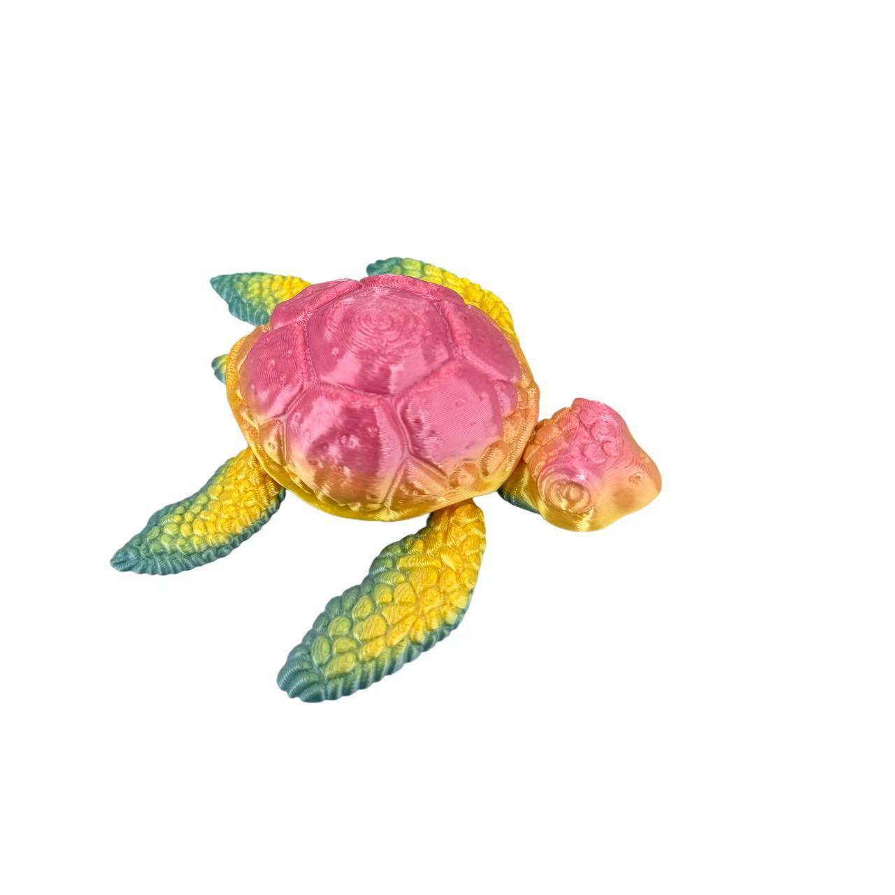 3D-printed articulated sea turtle