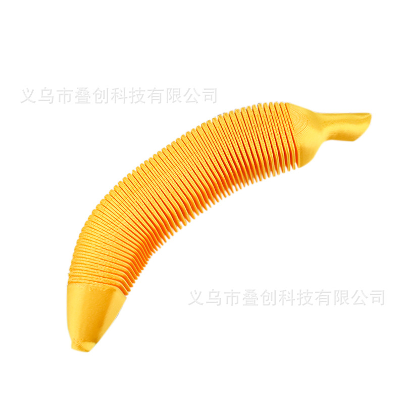 3D-printed flexible banana ornament