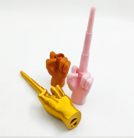 3D Printed Stress-Relief Telescopic Middle Finger Toy