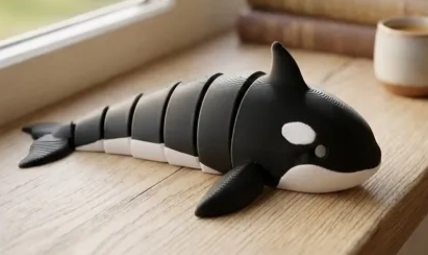3D Printed shark figurine