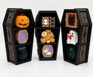 Gothic Retro Coffin-Shaped Halloween Clicker