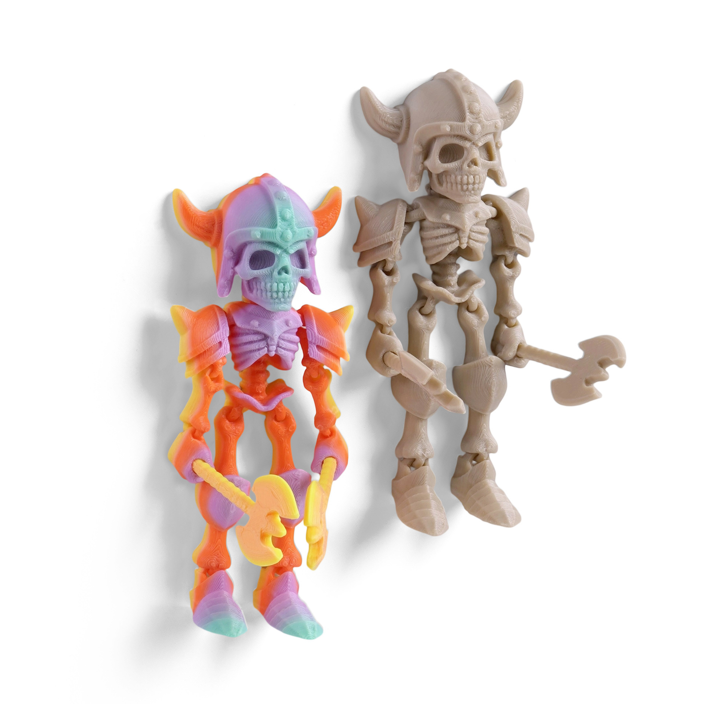 3D-printed magnetic skull soldier
