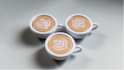 3D-printed "Keycap" Coffee Cup Ornament