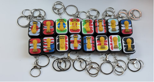 3D-printed "Keycap" National Trophy Keychain