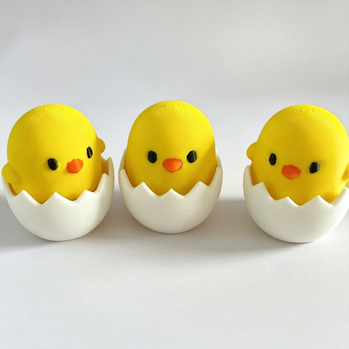 3D-printed super cute chick button-press stress-relief toy