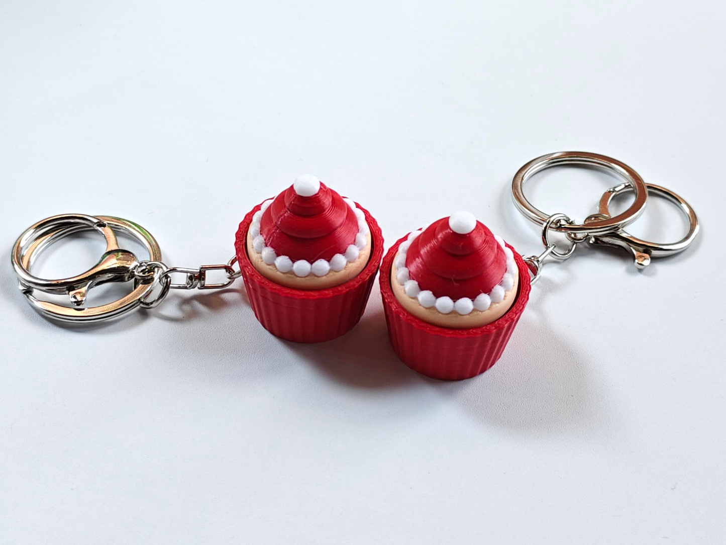 3D-printed Santa Hat Paper Cup Keychain