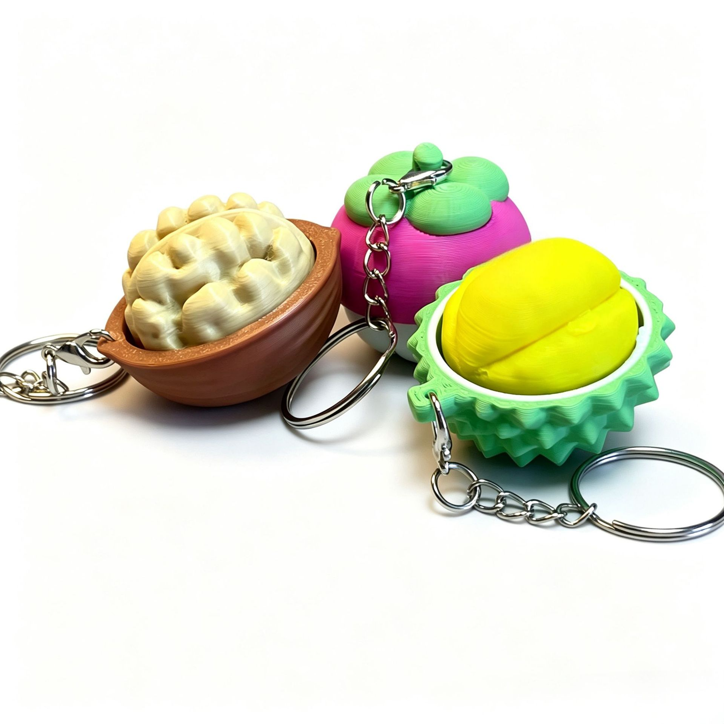 Fruit & Vegetable Fidget Clicker Keychain