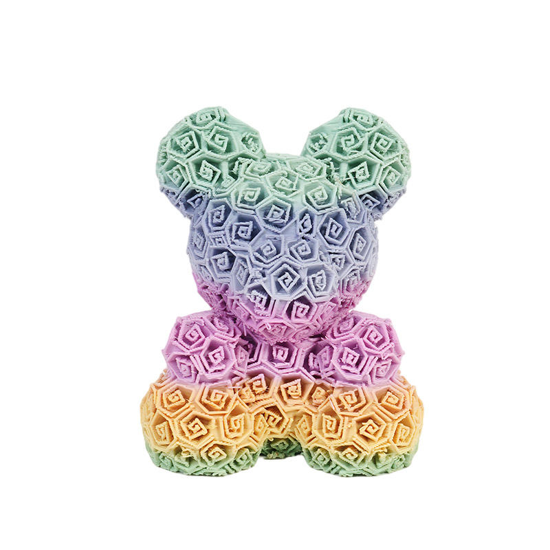 3D-printed new rose bear figure