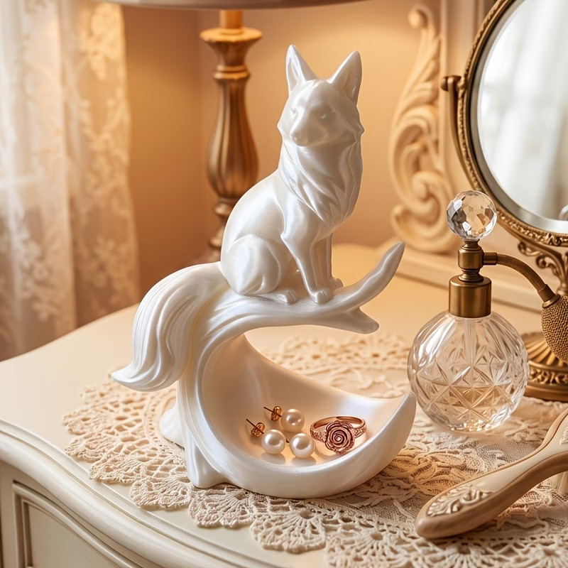 3D-printed fox jewelry tray/ornament