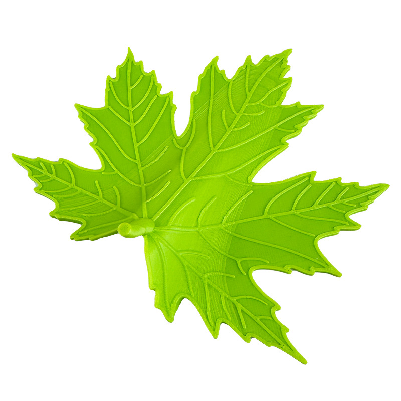 3D printed realistic green leaf doorstop