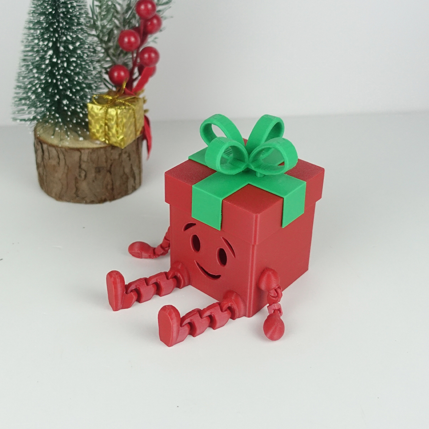 3D printed articulated Christmas gift