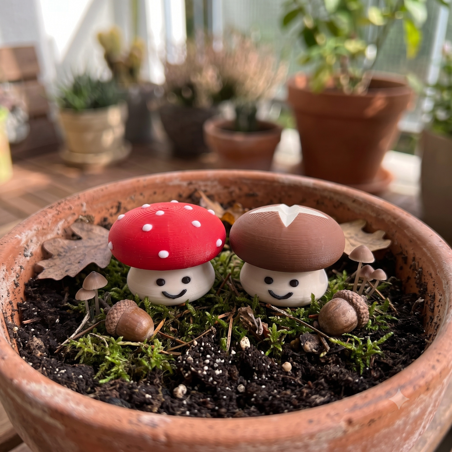 Mushroom Clicker (Dot/Cross Pattern)