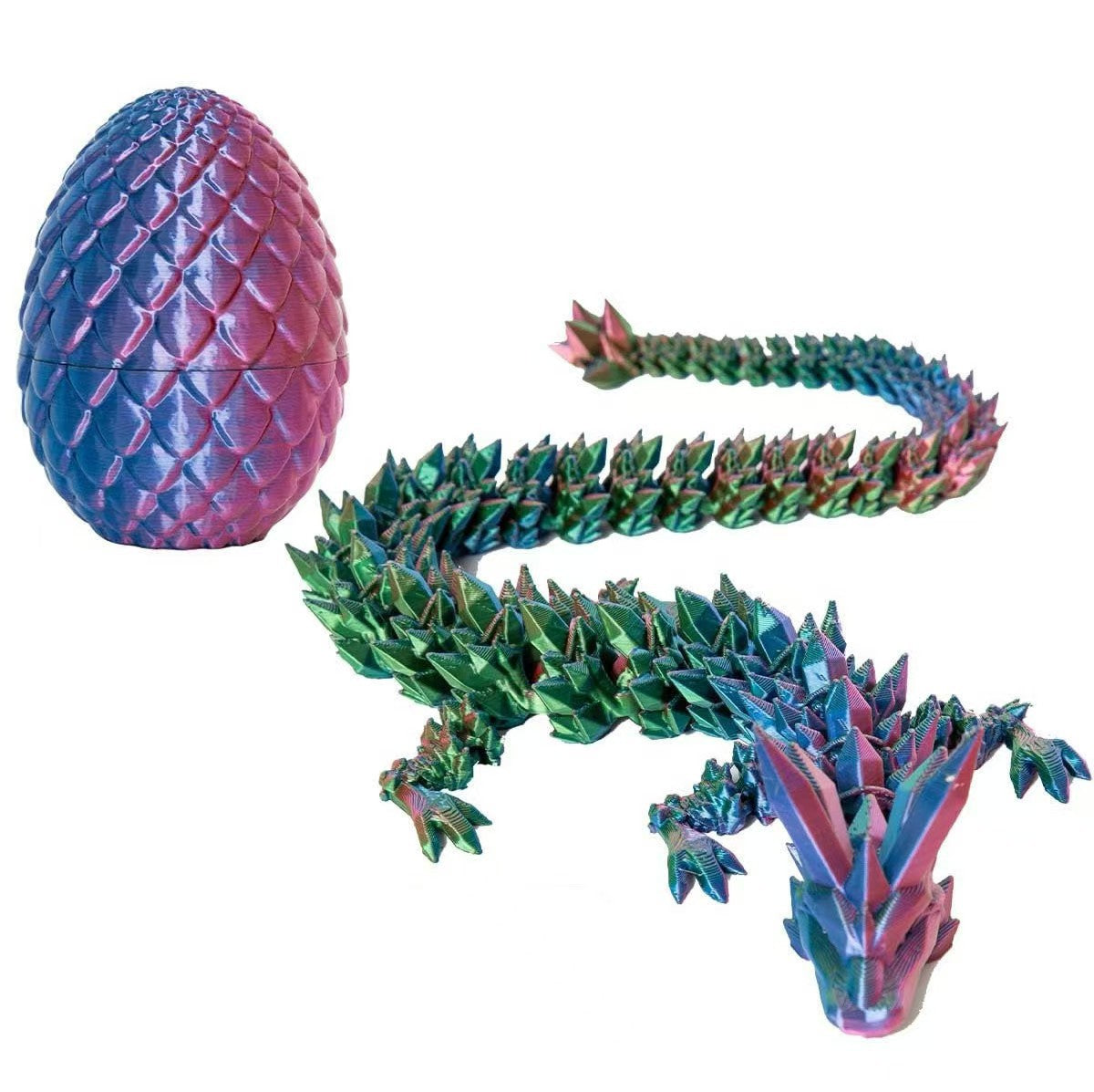 3D-Printed Dragon Egg & Divine Dragon Toy Set