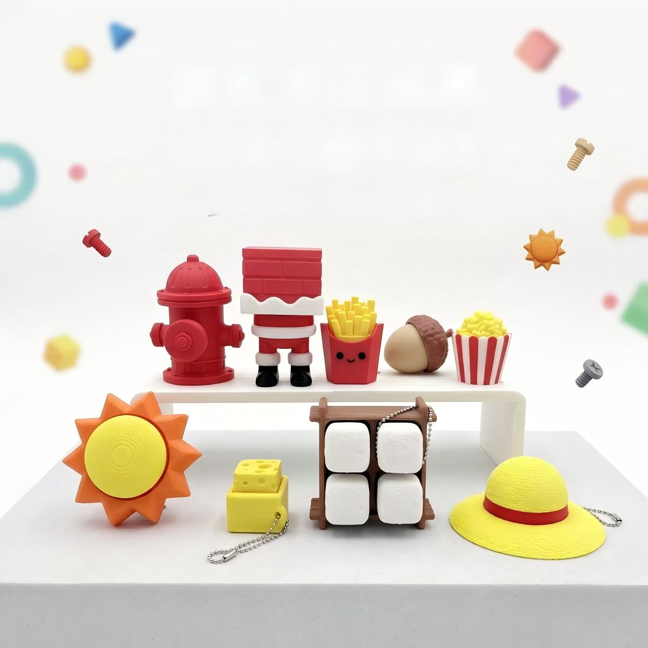 3D-Printed Tofu Popcorn Clicker