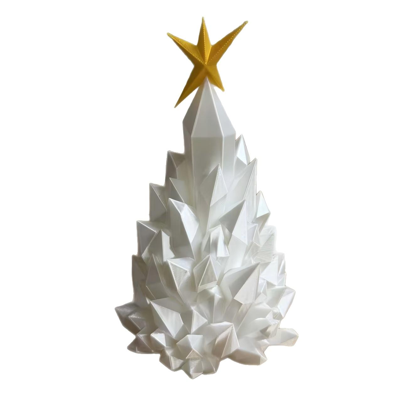 3D Printed Plastic Christmas Tree Candle Light