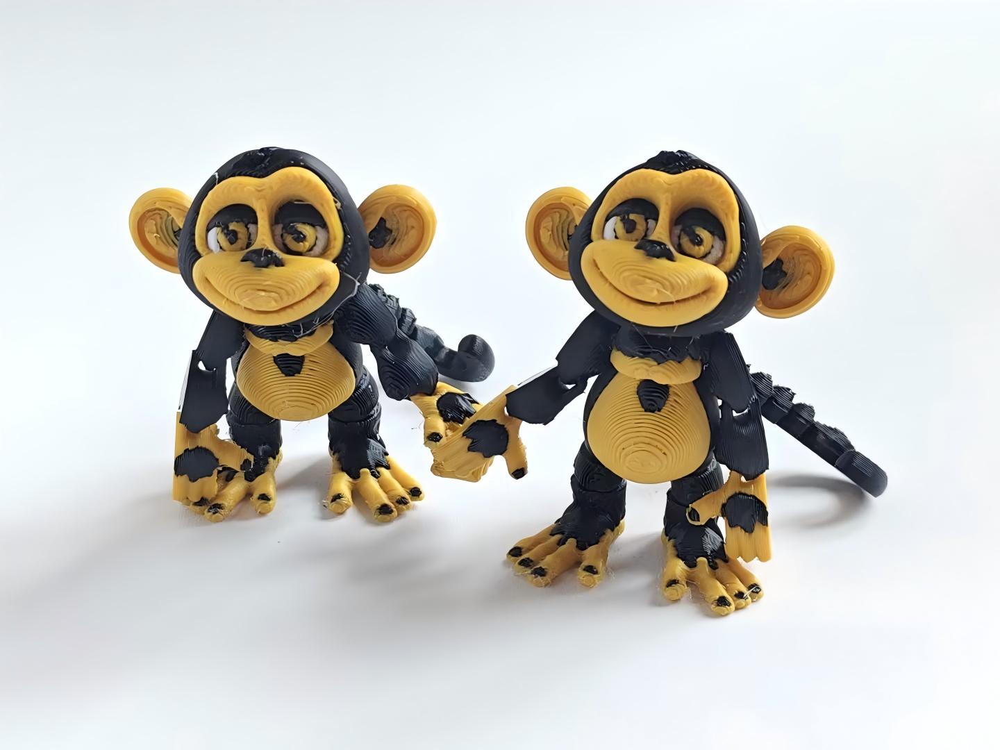 3D printed monkey figurine