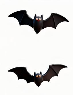 3D-Printed Halloween Evil bat Ornament