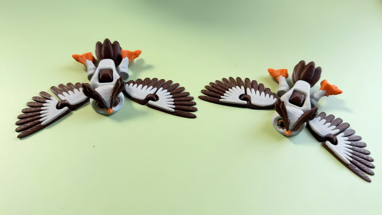 3D Printed Eagle Figurine