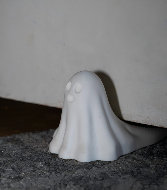 3D printed cute Halloween ghost figurine