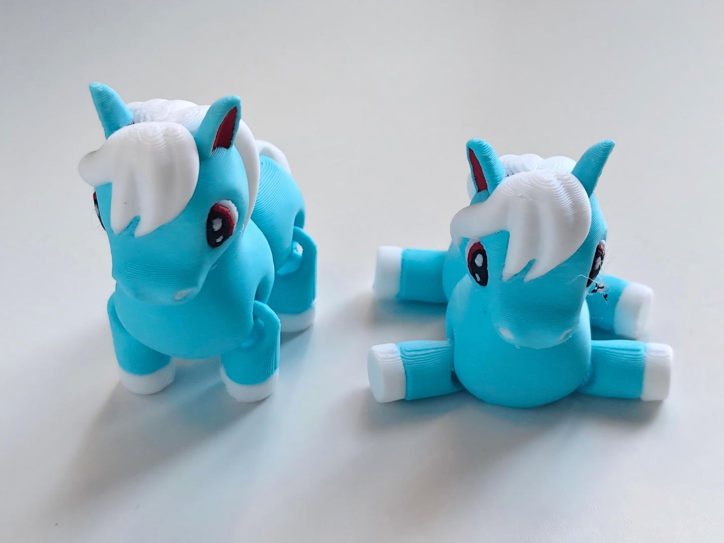 3D-printed cartoon pony figurine