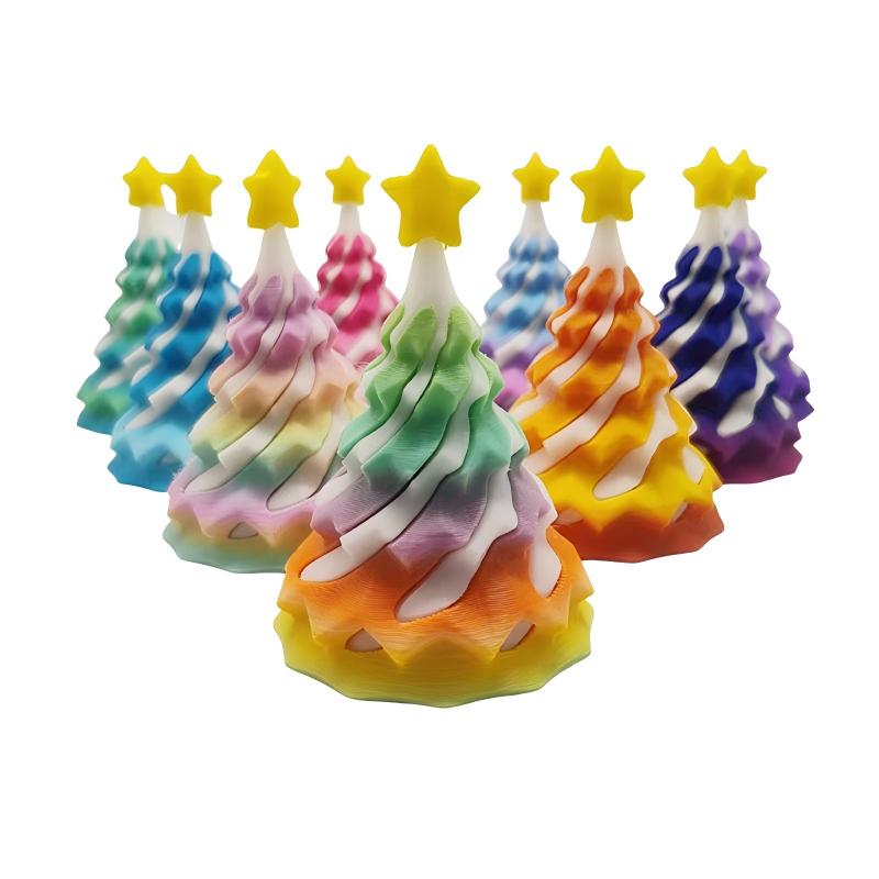 3D Printed Star-Topped Christmas Tree