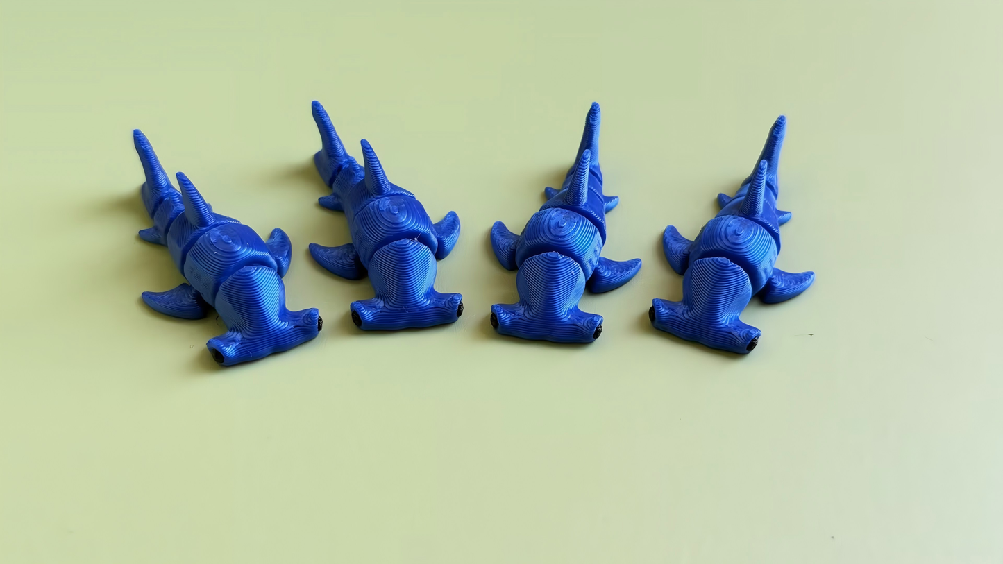 3D Printed Blue Whale Figurine