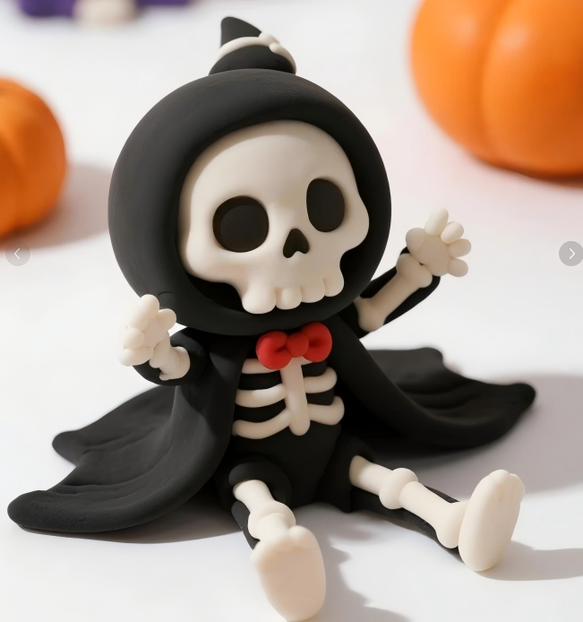 3D-Printed Halloween Skull head Ornament