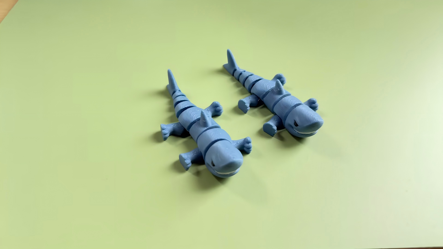3D-printed shark ornament
