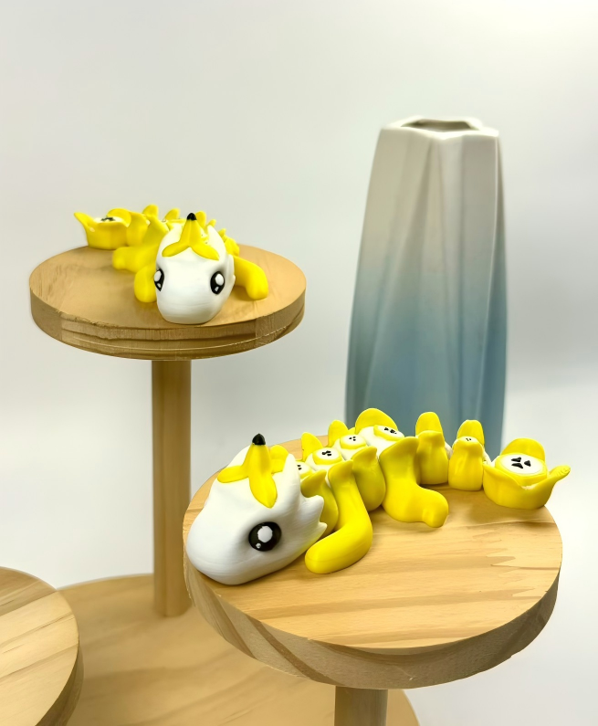 3D Printed Banana Dragon Figurine
