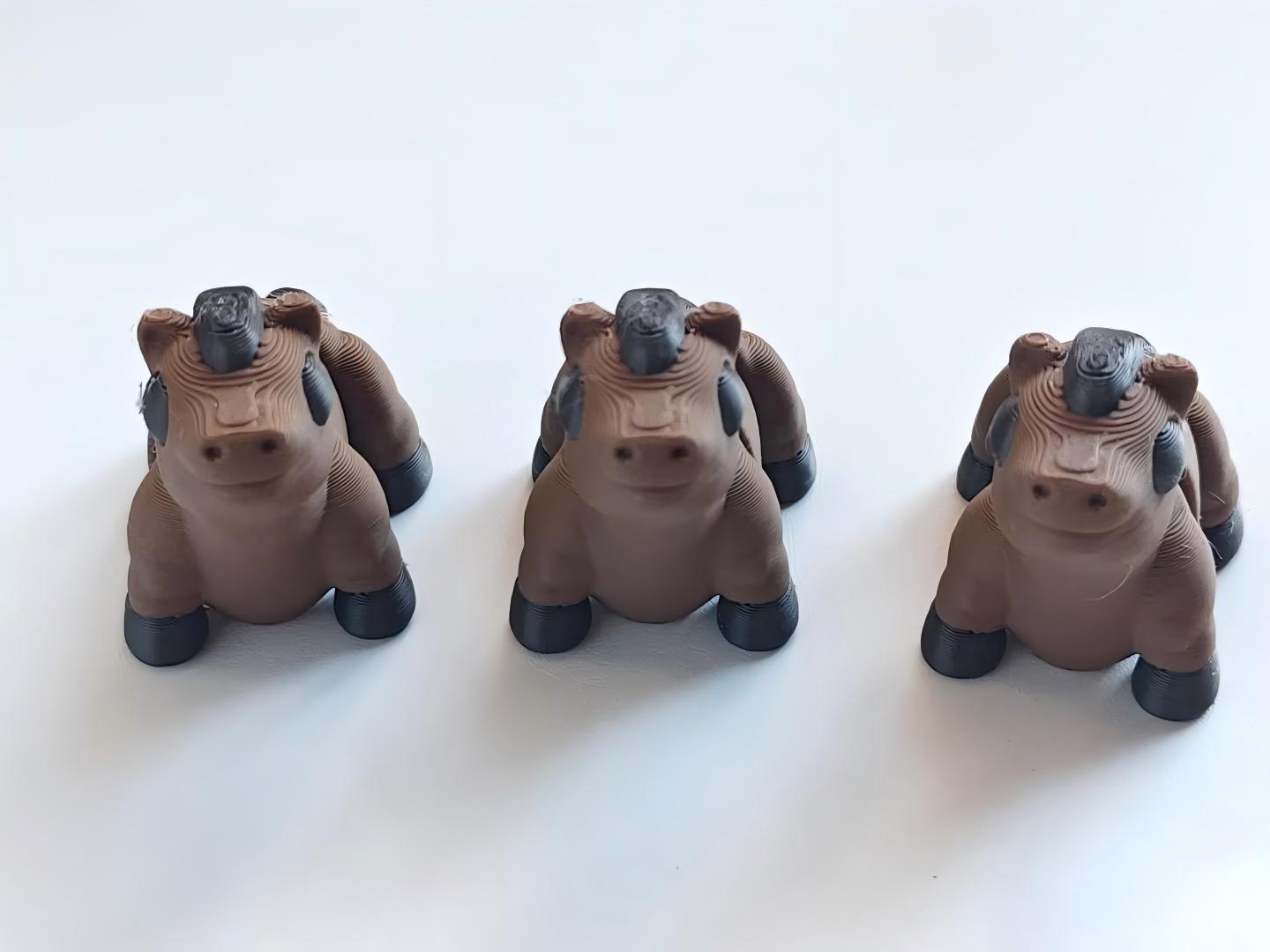 3D printed cute pony figurine