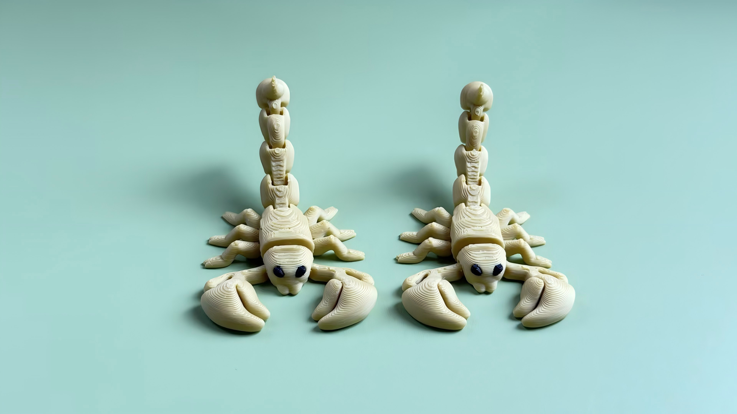 3D printed scorpion figurine