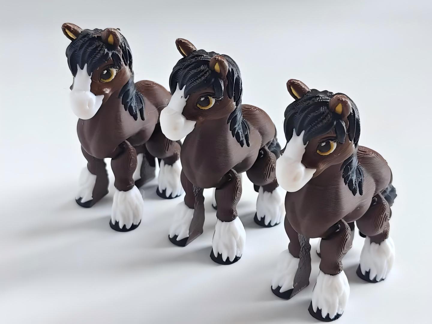 3D printed pony figurine