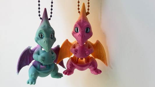 3D Printed Dinosaur Keychain